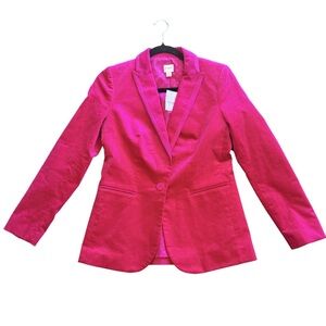 JCREW Vibrant Pink Blazer | Size 0 | MSRP $228